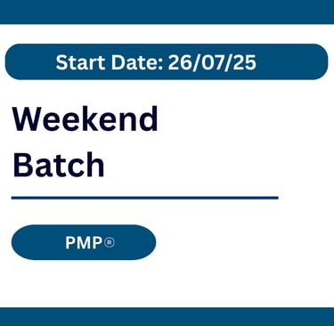 PMP Upcoming Weekend Bootcamp