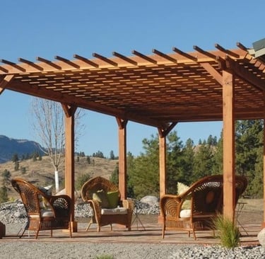 wooden pergolas