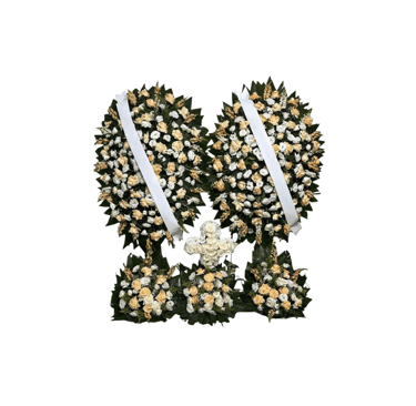 Imagem mostra coroa de flores da Velar em São Paulo