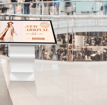 claratech's displays for shopping mall indoored