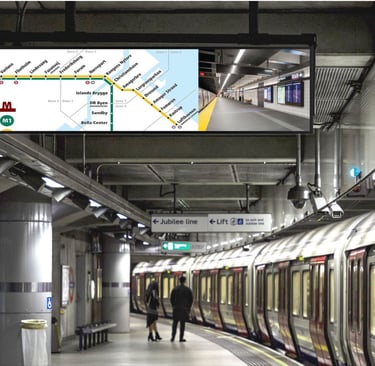 claratech's displays for transportations