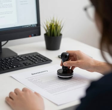 A modern workspace setup featuring a smartphone displaying a logo for National Bank, a silver laptop with a visible keyboard and trackpad, and a potted succulent plant in a terracotta pot. The items are arranged on a textured tabletop.