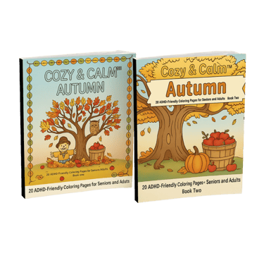 Calm and Cozy Autumn Coloring Books