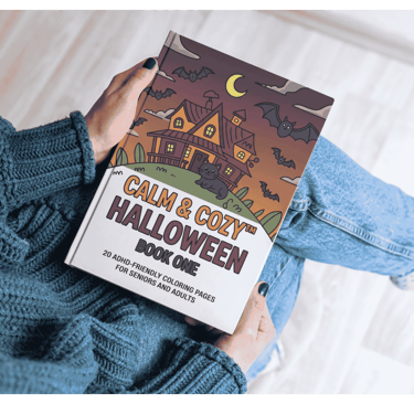 Calm and Cozy Halloween Coloring Book Three