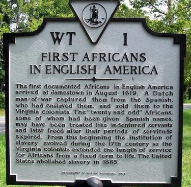 1619 introduction of blacks to America