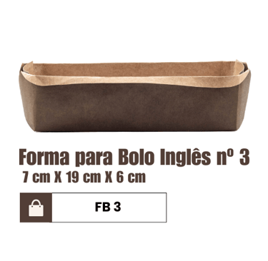 Forma para bolo inglês descartável