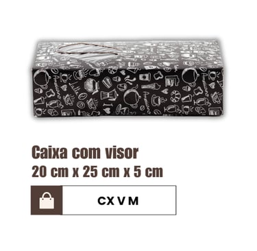 Caixa com visor