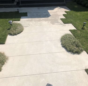 clean defined lawn