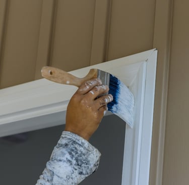 handyman painting trim