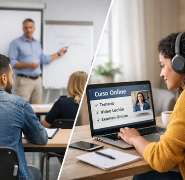 Cursos presenciales vs online para el arraigo por formación en España