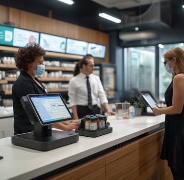 cannabis POS system used in dispensary