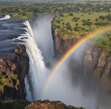 A man stands at a keyboard setup with a microphone in front of a market stall displaying various fruits such as pineapples and melons. The background includes a woman sitting and colorful clothing hanging. The man appears to be performing or practicing music.