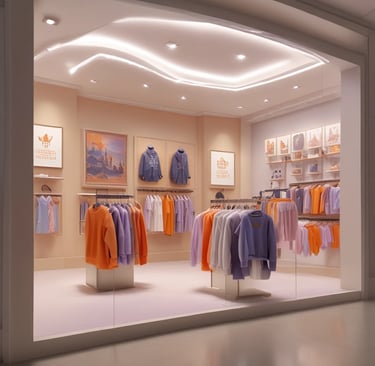 Children's clothing showcasing playful designs and colors.
