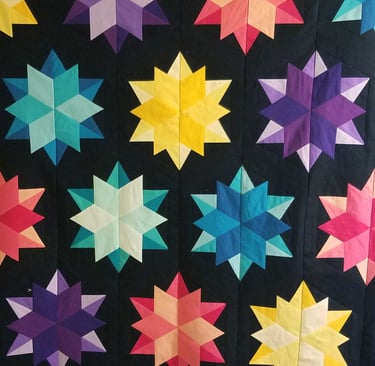 Night Sky Quilt - Made by Anastacia | Pattern Designed by Jaybird Quilts