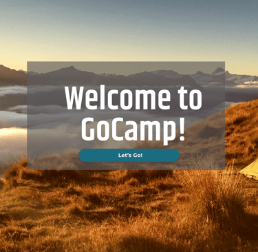 go camp website home screen