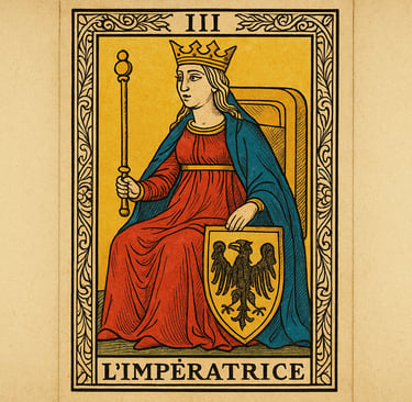 L'Impératrice Tarot - Arcane 3 - Créativité et fertilité