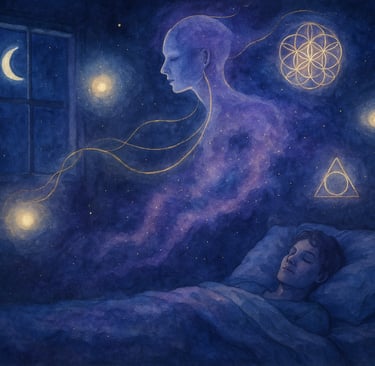 Illustration paralysie du sommeil dimension spirituelle protection énergétique