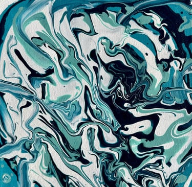 Tempête - 20x20 -20€ -  peinture acrylique 2023