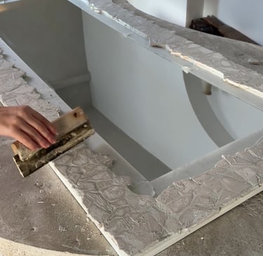 miroir mosaique travertin tuto