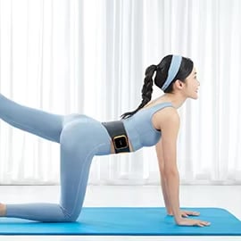 Ceinture abdominale en séance de sport