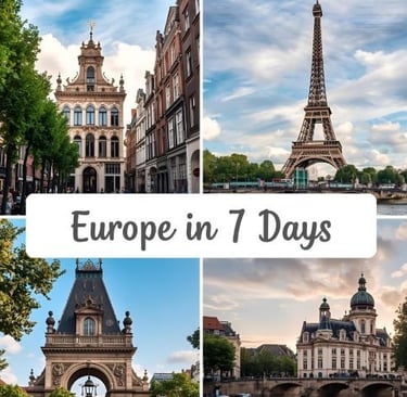 a collage of photos of the eiffel tower in paris