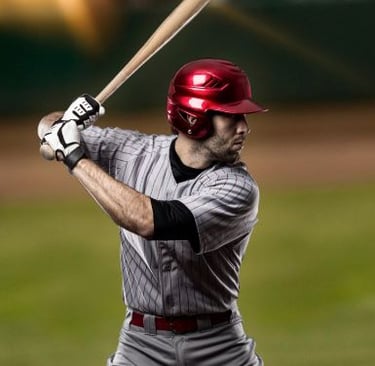 a baseball player is holding a bat and a bat