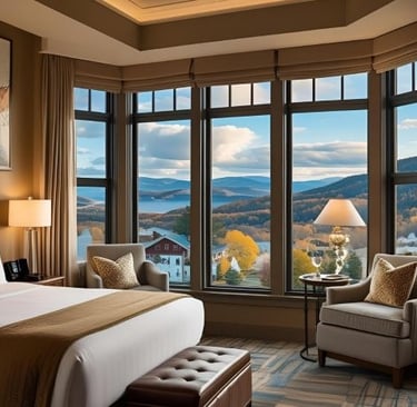hotelroom of a boutique hotel in traverse city 