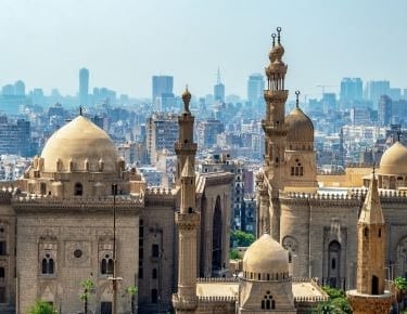 a cityscape of cairo