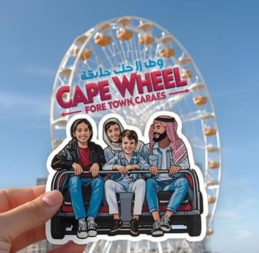 a family enjoying cape wheel in cape town