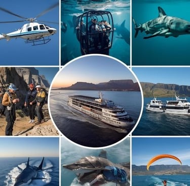 multiple things you can do in cape town in one picture