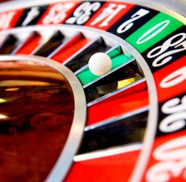 a roulette table
