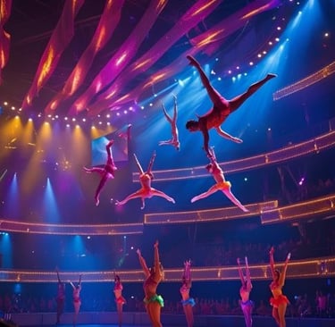cirque du soleil performing in las vegas the show “michael jackson one”