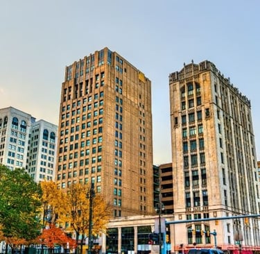 Outdoor photo of Detroit city