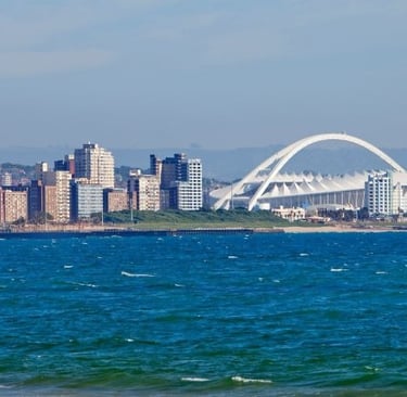 a bridge spanning the width of Durban city