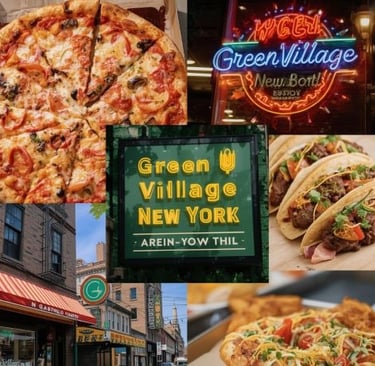 a collage of a variety of food and drinks