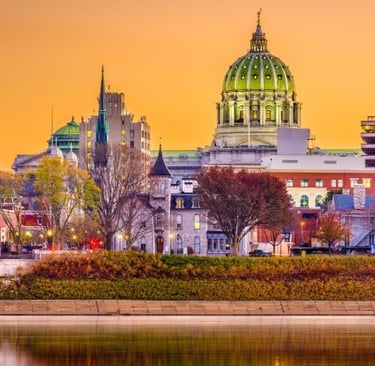state capitol building in Harrisburg, pennsylvania