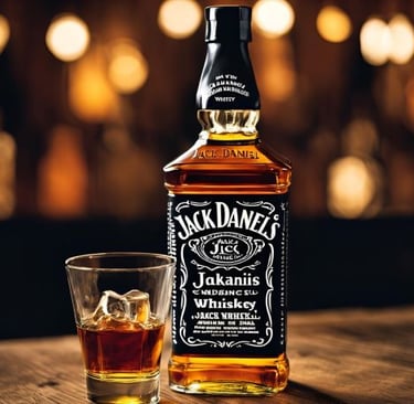 a bottle of jack daniels's jack daniels's whiskey