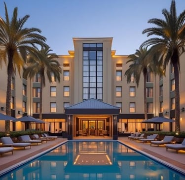 outdoor photo of a luxury hotel in Johannesburg