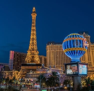 las vegas by night