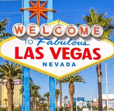 a welcome sign for the las vegas sign