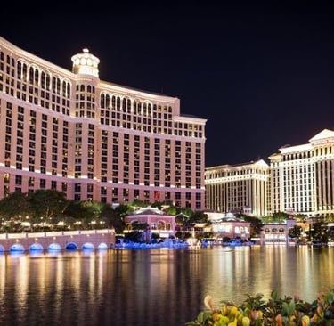 Las Vegas hotel by night