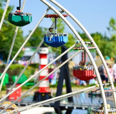 a ferris wheel with legos and legos