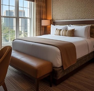 luxury hotel bedroom