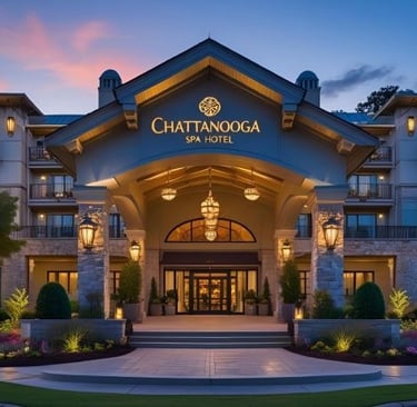 front photo of a luxury spa hotel