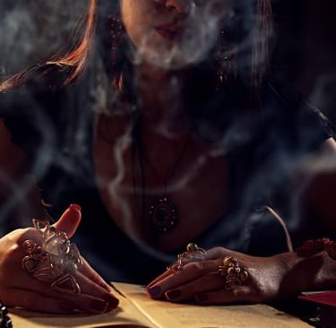 magic - a woman with a cigarette in her hand