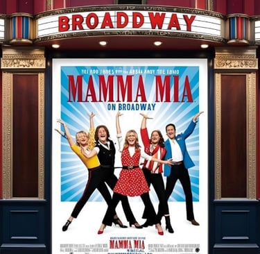 a movie poster for the broadway theatre