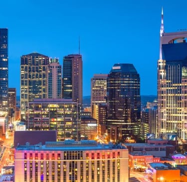 nashville a city skyline view of the city of atlanta
