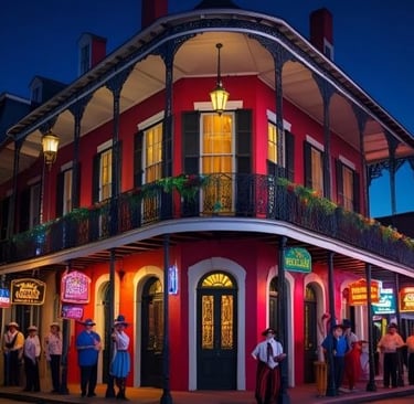 beautiful authentic building in new orleans