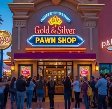 Outside photo of a pawn shop in Las Vegas