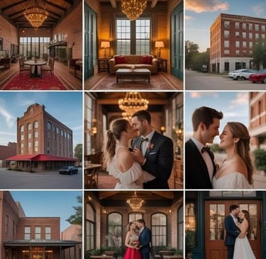romantic couple at a hotel
